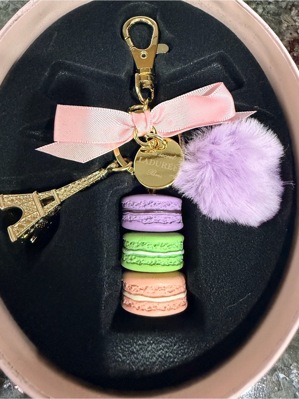 Laduree Les Secrets Paris Macaron Keychain/Bag Charm
